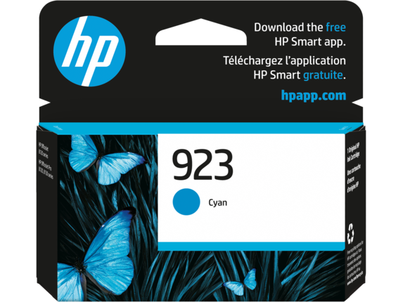 HP 923 Original Inkjet Ink Cartridge - Cyan Pack - 4K0T0LN