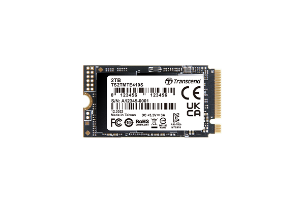 Transcend 1TB M.2 2242 PCIe Gen4X4 SSD, 3D TLC, Dram-Less - TS1TMTE410S