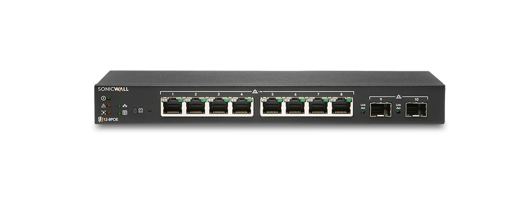 Sonicwall SWS12-8POE Ethernet Switch - 02-SSC-4864