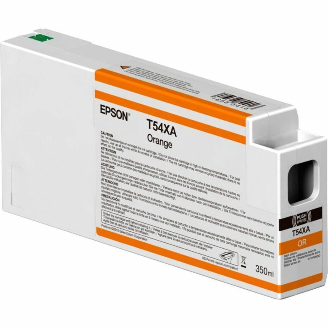 Epson UltraChrome HDX/HD T54XA00 Original Inkjet Ink Cartridge - Single Pack - Orange - 1 Pack - T54XA00