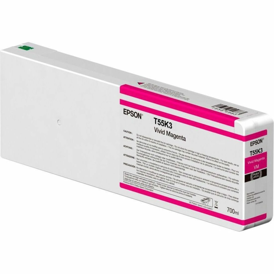 Epson UltraChrome HD Original Inkjet Ink Cartridge - Single Pack - Vivid Magenta - 1 Pack - T55K300
