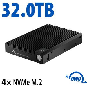 OWC U2 Shuttle 32 Tb Portable Solid State Drive - 3.5" External - U.2 - Black - OWCU2SHUTTLE32