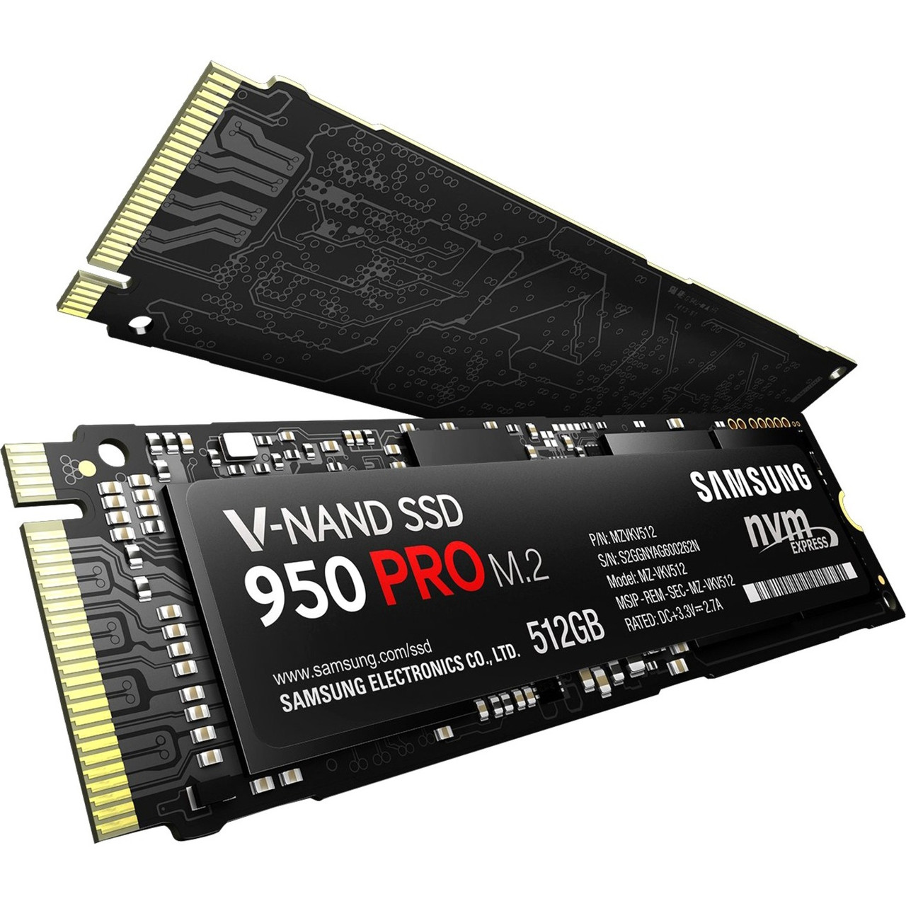 Samsung 950 Pro Mz-V5P512Bw 512 Gb Solid State Drive - M.2 Internal  - Pci Express - Mz-V5P512Bw