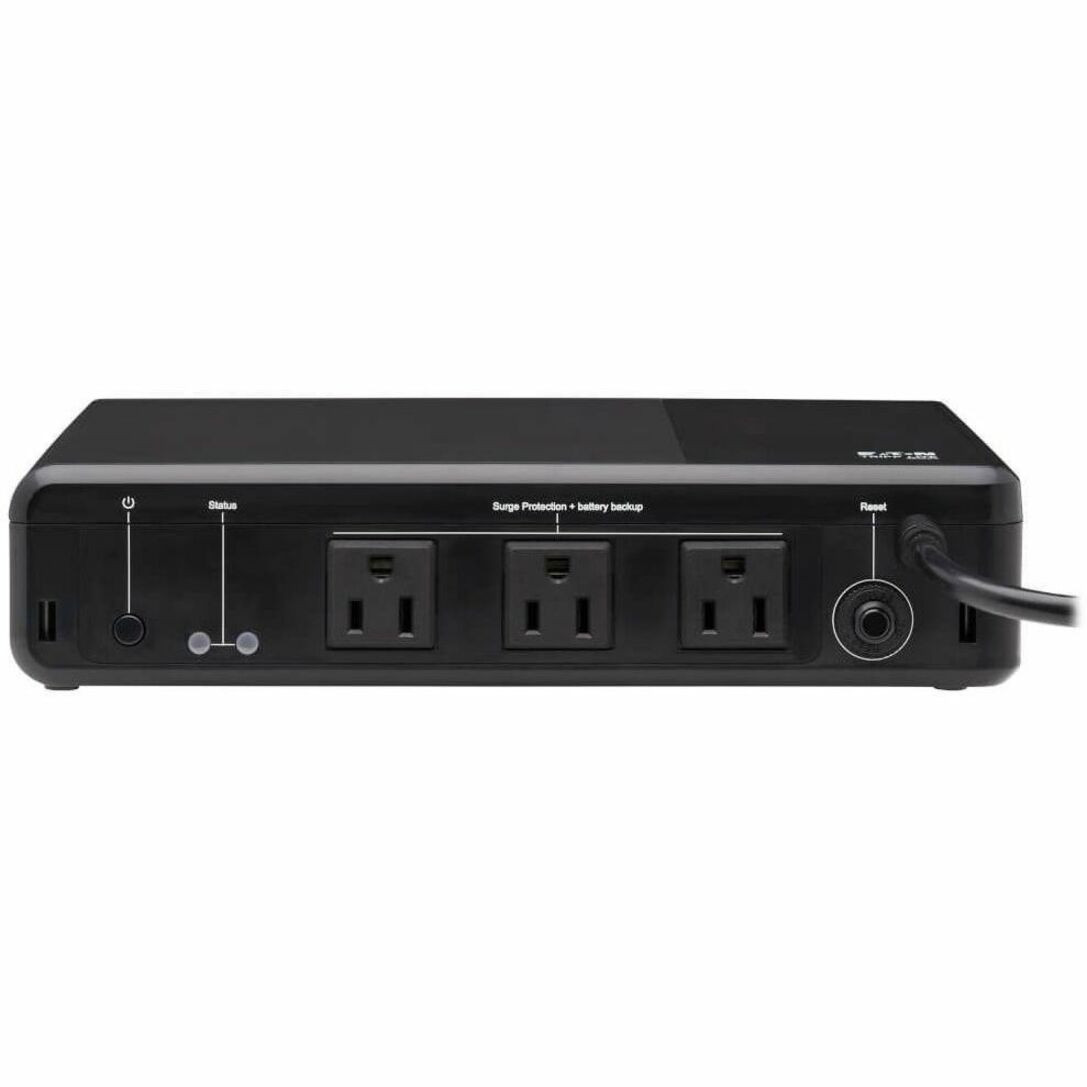 Eaton Tripp Lite series 350VA 210W 120V Standby UPS - 3 NEMA 5-15R Outlets (Surge + Battery Backup), 5-15P Plug, Desktop UPS - BC350R