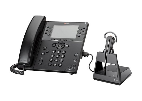 HP Poly Voyager 4245 Office Headset - Mono - Wireless - Bluetooth - 328 ft - 20 Hz - 20 kHz - On-ear - Monaural - Supra-aural - Noise Cancelling Microphone-7S3Y5AA#ABA