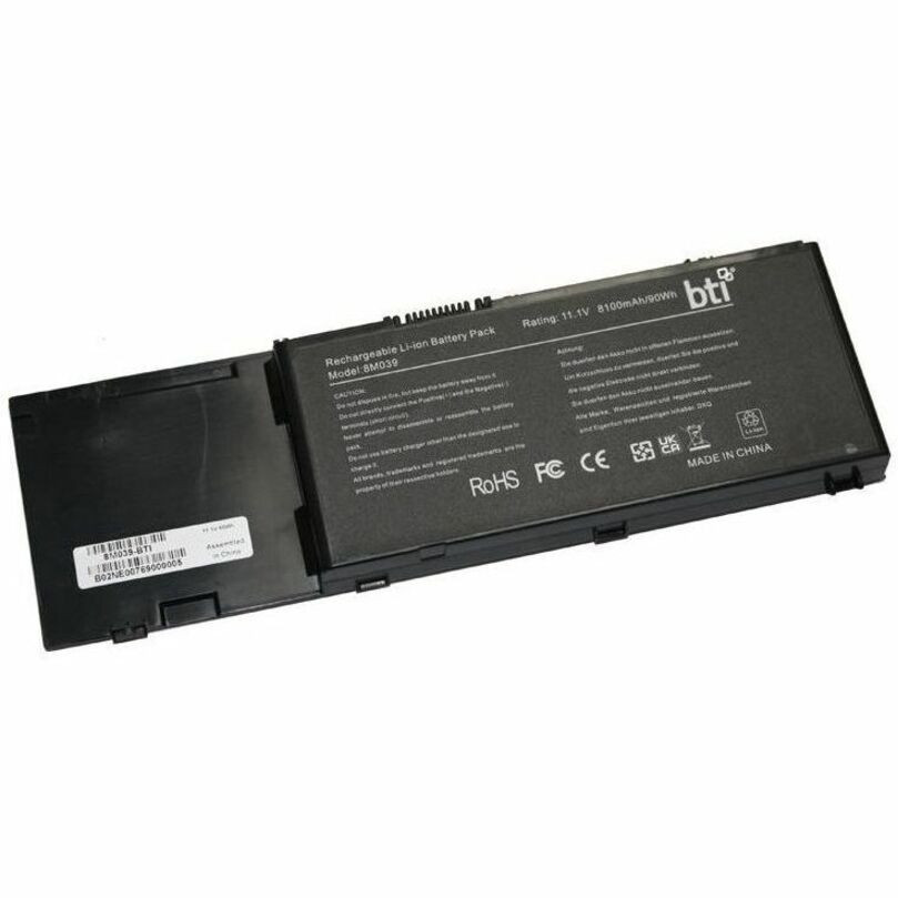 BTI For Notebook - Battery Rechargeable - Proprietary Battery Size - 8110 mAh - 90 Wh - 11.1 V. - 8M039-BTI