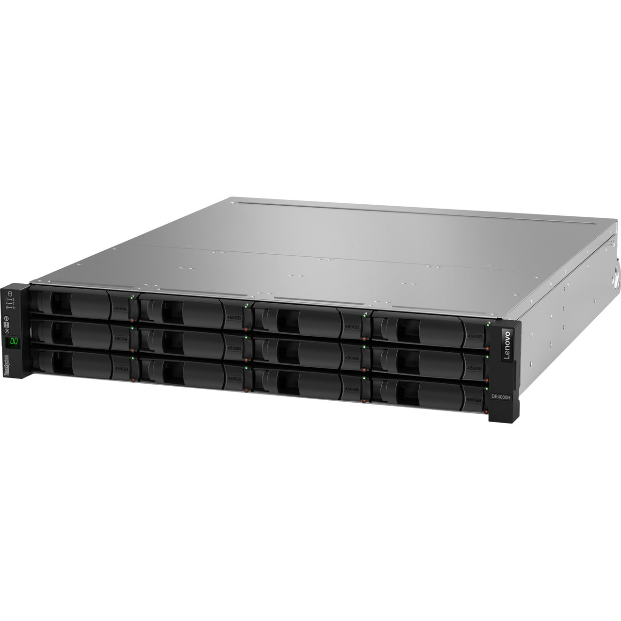 Lenovo ThinkSystem DE4000H DAS/SAN Storage System - 24 x HDD Supported - 0 x HDD Installed - 24 x SSD Supported - 0 x SSD Installed - 2 x 12Gb/s SAS Controller - RAID Supported - 0, 1, 3, 5, 6, 10 RAID Levels - 24 x Total Bays