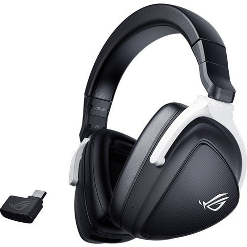 Asus ROG Delta S Wireless - Stereo - USB Type C - Wired/Wireless - Bluetooth/RF - 82 ft - 32 Ohm - 20 Hz - 20 kHz - ROG DELTA S WIRELESS
