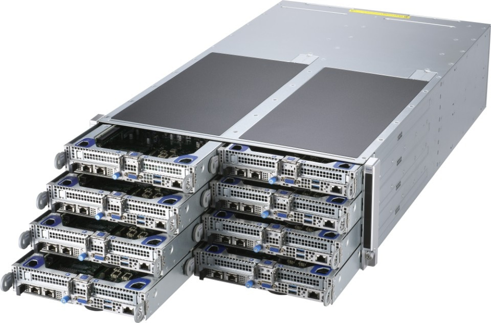 Supermicro Fattwin A+ Client System As -F1114S-Ft, 4U 8-Node Fattwin With 4 Fixed 2.5" Sata Bays Per Node - AS-F1114S-FT