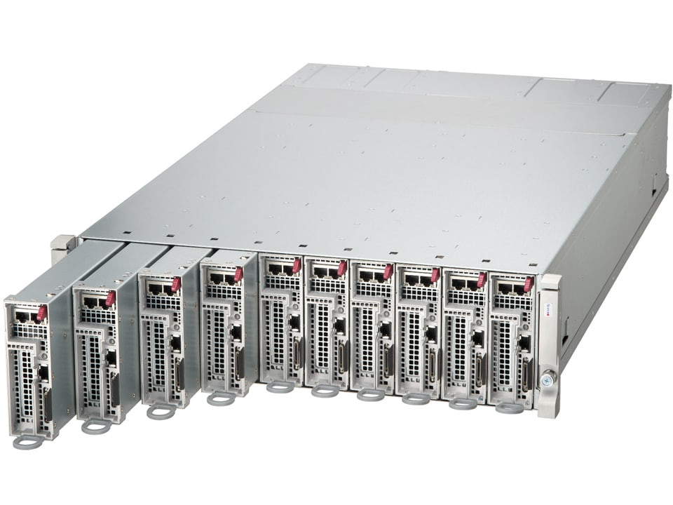 Supermicro MicroCloud A+ Server AS-3015MR-H10TNR Single Socket AM5 (LGA-1718) AMD EPYC 4004 Series Processor up to 170W with air cooling