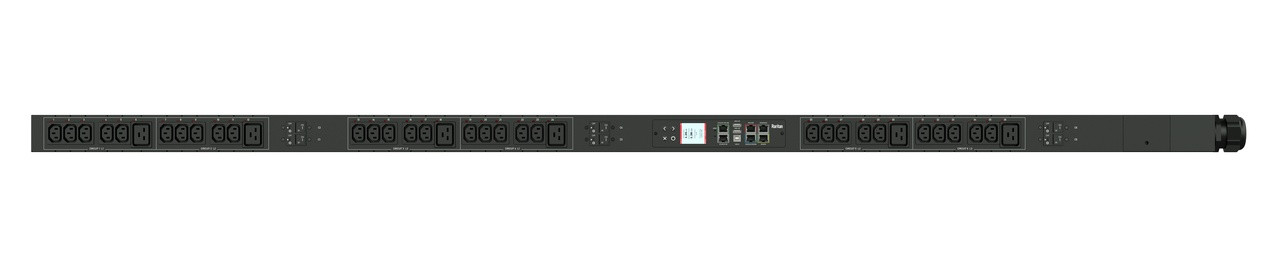 Raritan 3Ph, 400V Ac, 60A (40A/Ph Rated); 36 Outlets: 30X C13, 6X C19; Plug: Iec 60309 3P+N+E 6H 60A (Wye Top-Top Feed), 27.7Kva; Outlet Metered/ Switched, Zero U Vertical Pdu - 4.9 Ft Power Cord - PX3-5830I2U-F1V2A1
