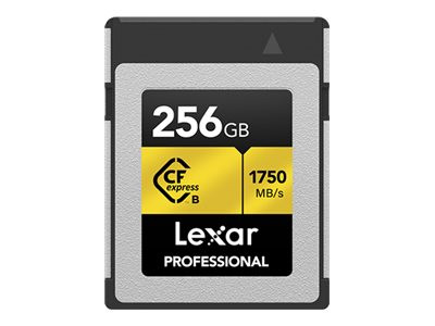 Lexar Professional GOLD Series - Flash Memory card - 256 GB - CFexpress Type B - LCXEXPR256G-RNENG