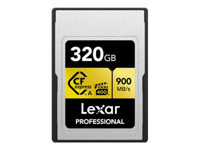 Lexar Professional GOLD Series - Flash Memory Card - 320 GB - CFexpress Type A - LCAGOLD320G-RNENG