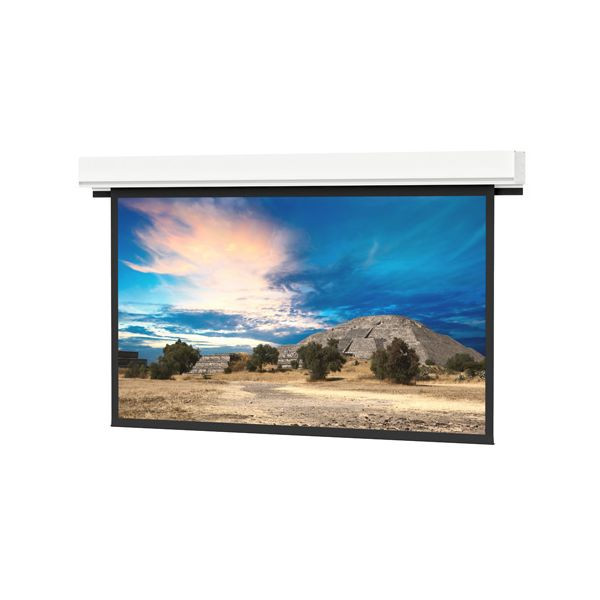 Da-Lite 88159EB - 65" x 116" Ceiling Recessed Electric Screen, HDTV (16:9), 65" x 116" or 133" Diagonal, Matte White, Standard Black Drop - 88159EB