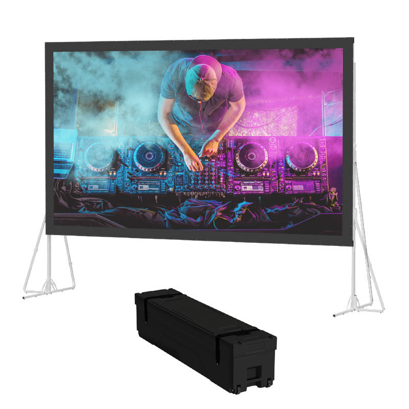 Da-Lite 38351 Heavy Duty Fast-Fold Deluxe Projection Screen (HD Pro ReView 0.9, 16:10, 226 inch) - 38351
