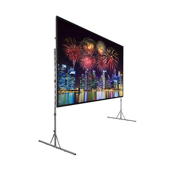 Da-Lite 38310HD - 71.5" x 114.5" Fast-Fold Deluxe Screen System, Wide (16:10), 71.5" x 114.5" or 135" Diagonal, Da-Tex, Heavy-Duty Legs - 38310HD