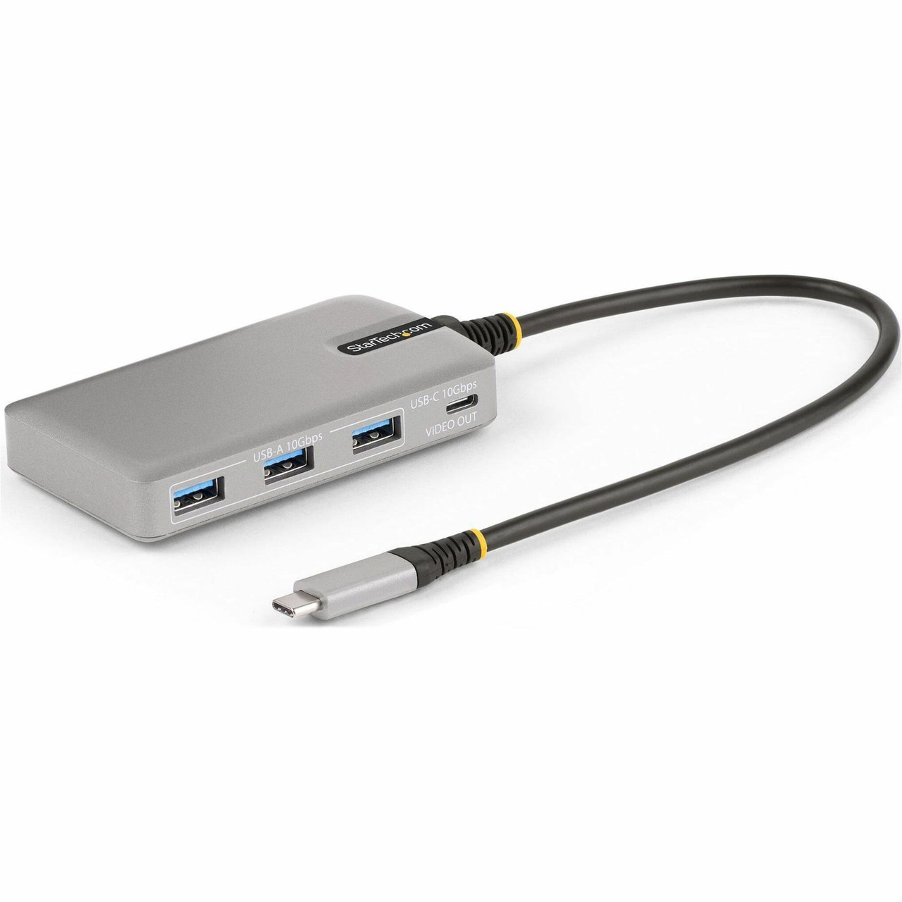 Startech 4-Port USB-C Hub with USB-C DP Alt Mode Video Output, 3x USB-A, 1x USB-C, 100W Power Delivery Pass-Through, USB 3.2 10Gbps - HB31C3A1CDPPD3