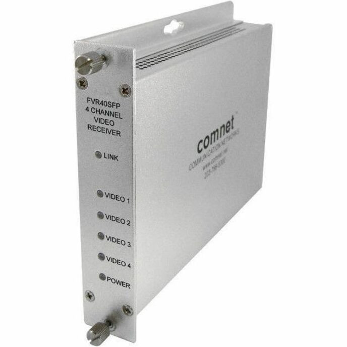 ComNet Four 10-Bit Digitally Encoded Video Channels Using SFP Optical Modules - FVR40SFP