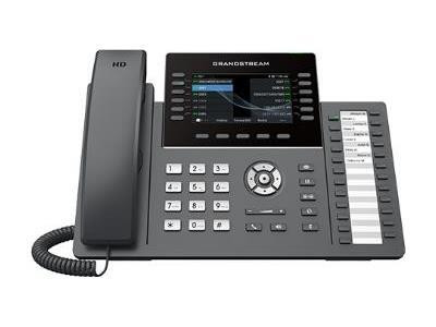 Grandstream 12 Lines 6 Sip Accounts 4.8 In Scrn Poe + Gige Wifi 24 Paper Vpks - GRP2636