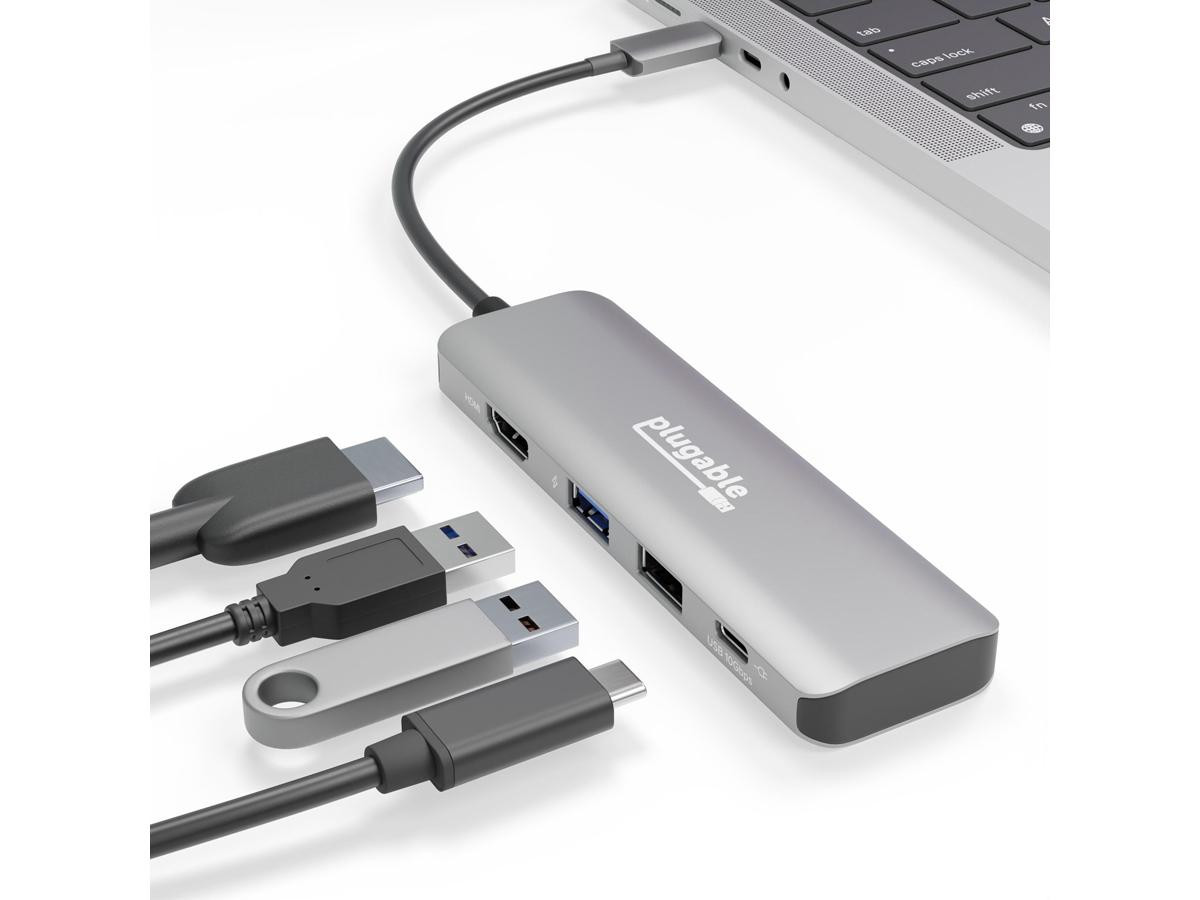 Plugable Docking station - USB-C / USB4 / Thunderbolt 3 / Thunderbolt 4 - HDMI - USBC-4IN1