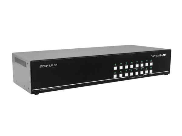 Smartavi Ultra HD 3x3 Video Wall Processor HDMI 2.0 and HDCP 2.2 compliant. Support multi-resolution up to 3840x2160@60Hz video output for video wall - EZW-UH9
