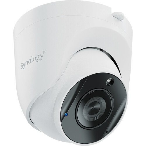 Synology TC500 5 Megapixel Indoor/Outdoor Network Camera - Color - Turret - TAA Compliant - 98.43 ft Infrared Night Vision - H.264, H.265 - 2880 x 1620 - 2.80 mm Fixed Lens - Fast Ethernet - IK10 - IP67 - Water Proof, Weather Resistant - TC500