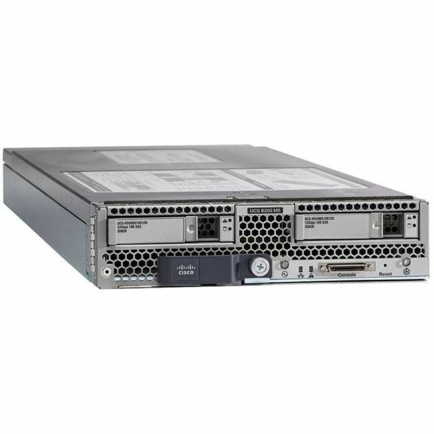Cisco B200 M5 Blade Server - 2 x Intel Xeon Gold 6230R 2.10 GHz - 384 GB RAM - Serial ATA, Serial Attached SCSI (SAS) Controller - UCS-SP-B200M5C-MT