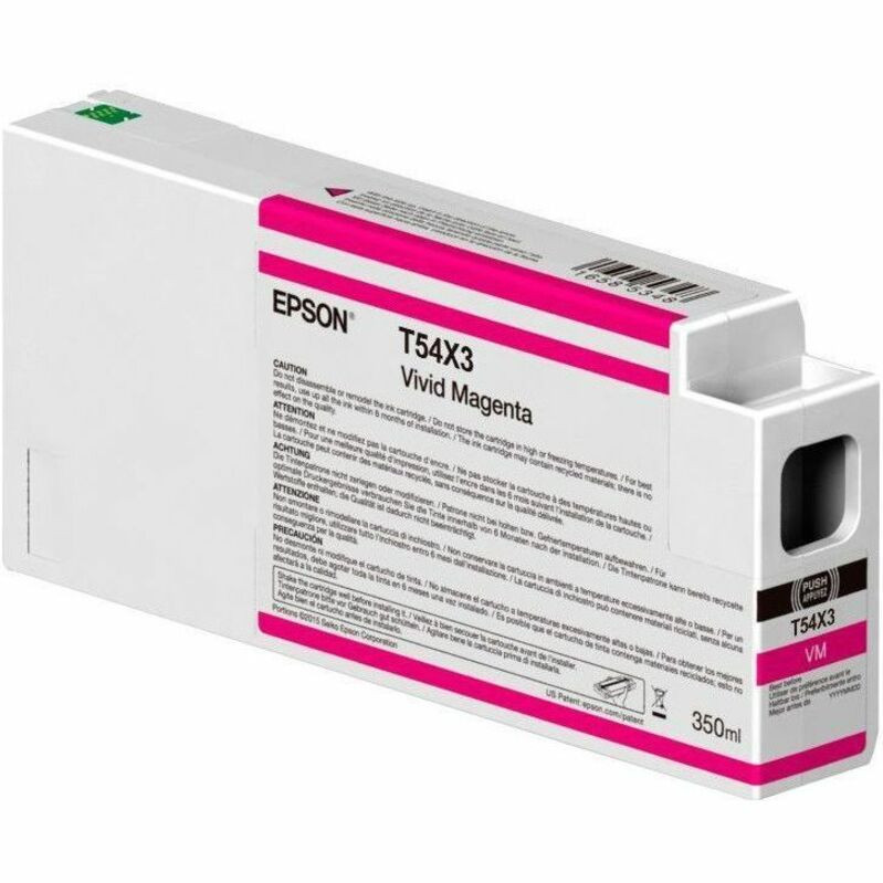 Epson UltraChrome T54X300 Original Inkjet Ink Cartridge - Single Pack - Vivid Magenta - 1 Pack - T54X300