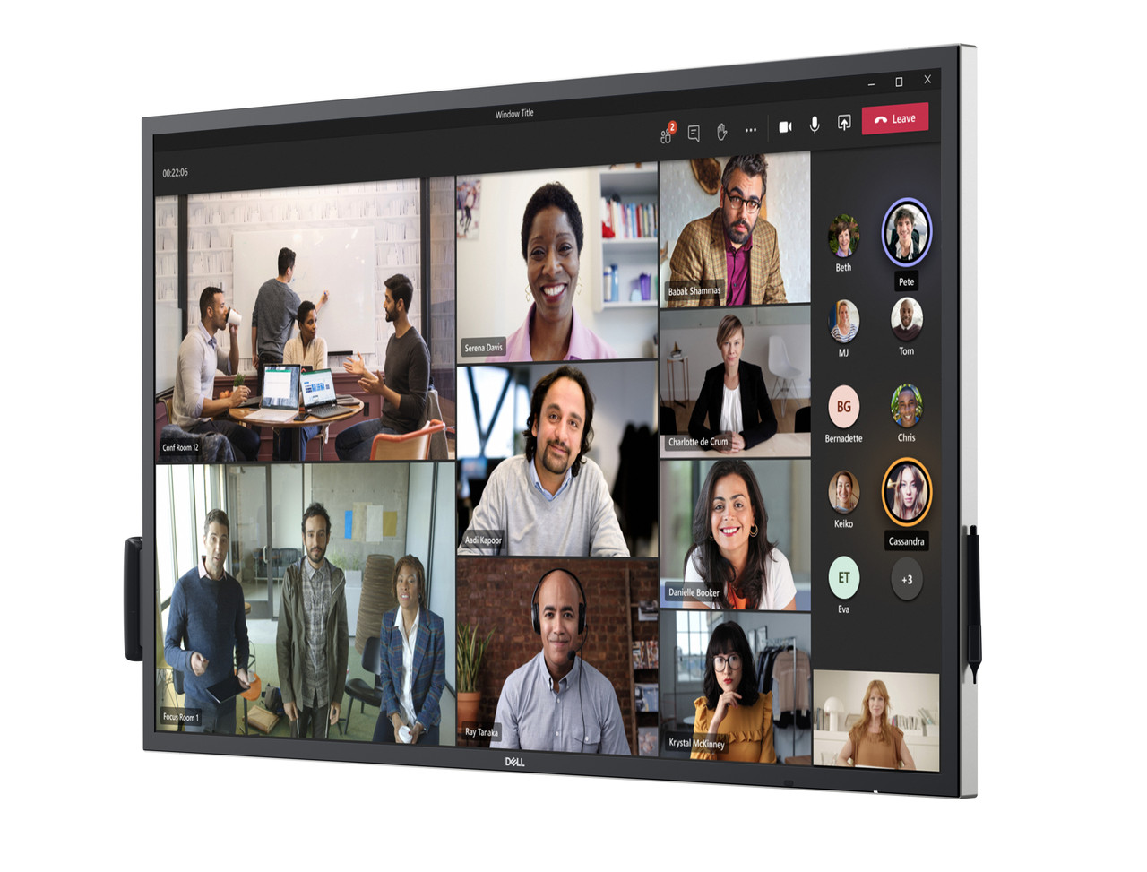 Dell P5524QT Collaboration Display - 55" LCD - InGlass - Touchscreen - 16:9 Aspect Ratio - 3840 x 2160 - LED - 350 Nit - 1,300:1 Contrast Ratio - 2160p - USB - HDMI - Dell P5524QT
