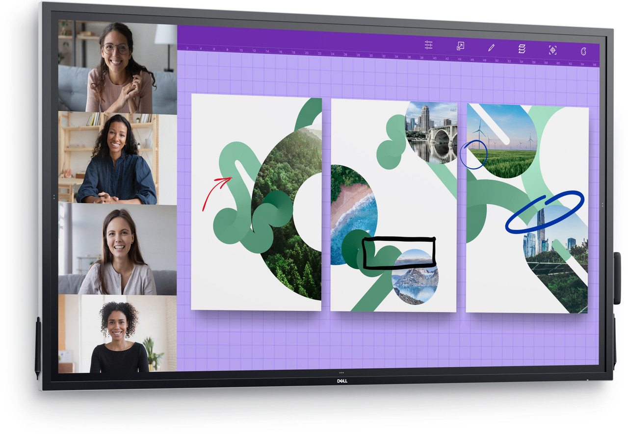 Dell P7524QT Collaboration Display - 75" LCD - InGlass - Touchscreen - 16:9 Aspect Ratio - 3840 x 2160 - LED - 350 Nit - 1,200:1 Contrast Ratio - 2160p - USB - HDMI - VGA - Dell P7524QT