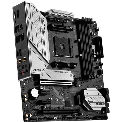 MSI Mag B550M Mortar Max Wifi Am4 Micro-Atx Motherboard - Amd B550 Chipset - Wi-Fi 6E | Bluetooth 5.2 | 2.5 Gbe - B550Mmortarmaxwifi