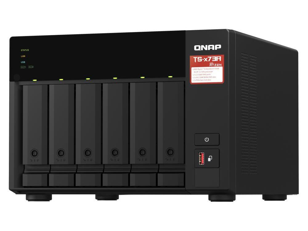 Qnap 4-Bay Nas Unmanaged Switch Amd Ryzen V1000 Series V1500b 4c/8t - TS-473A-SW5T-US Qnap 4-Bay Nas Unmanaged Switch Amd Ryzen V1000 Series V1500b 4c/8t - TS-473A-SW5T-US