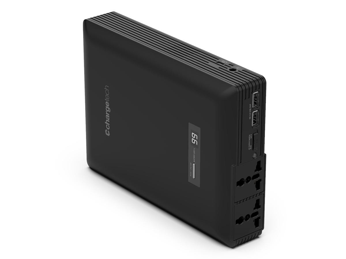 ChargeTech 54K Portable Power Outlet with a 65W Type-C PD fast charging port and updated 5V/3.4A USB ports to charge your cell phones, tablets, and laptops faster than ever before - CT-600062
