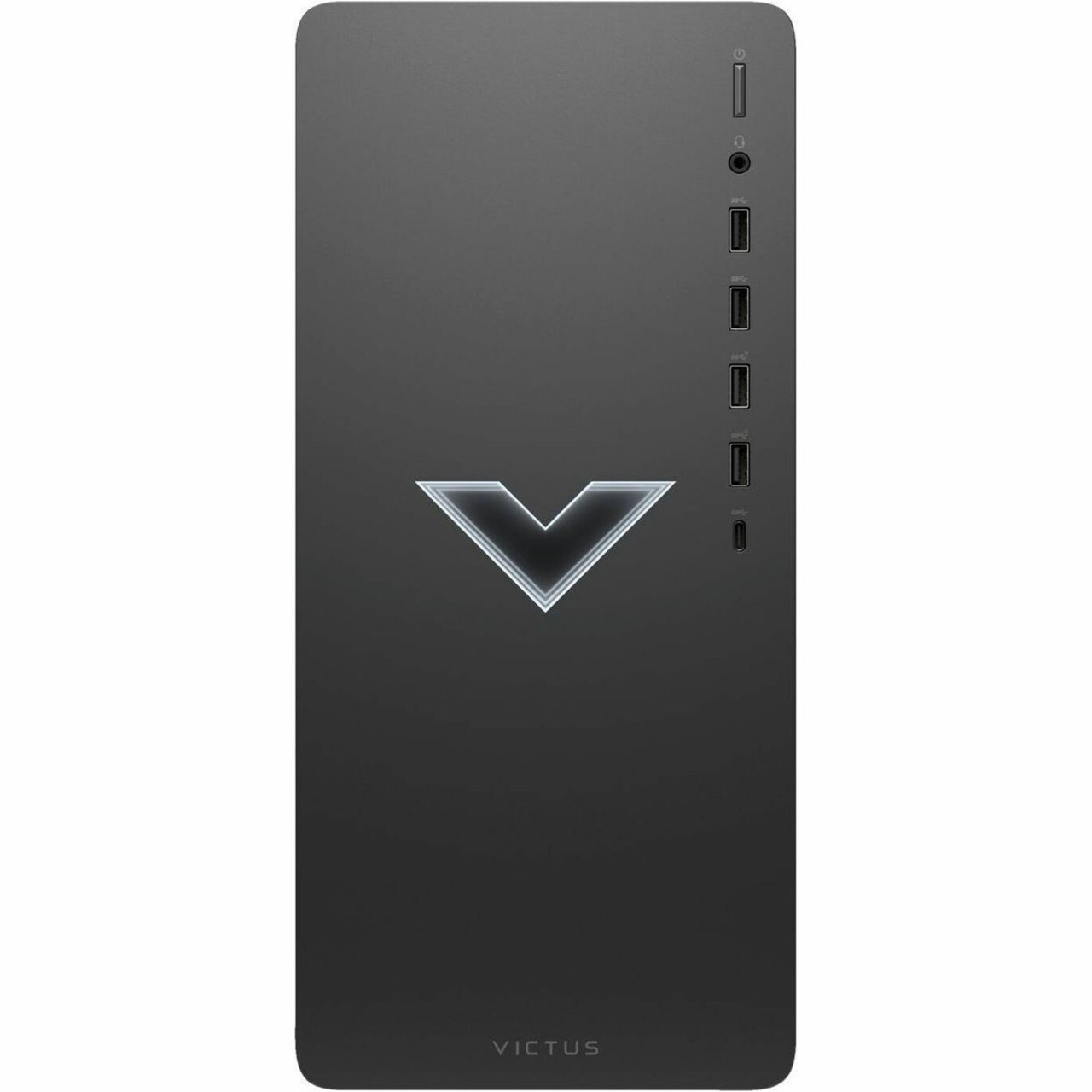 HPE Victus TG02-0000a TG02-0021 Gaming Desktop Computer - Intel Core i5 12th Gen i5-12400F Hexa-core (6 Core) - 8 GB RAM DDR4 SDRAM - 512 GB M.2 PCI Express NVMe SSD - Mica Silver Metal - Intel H670 Chip - 575K0AA#ABA