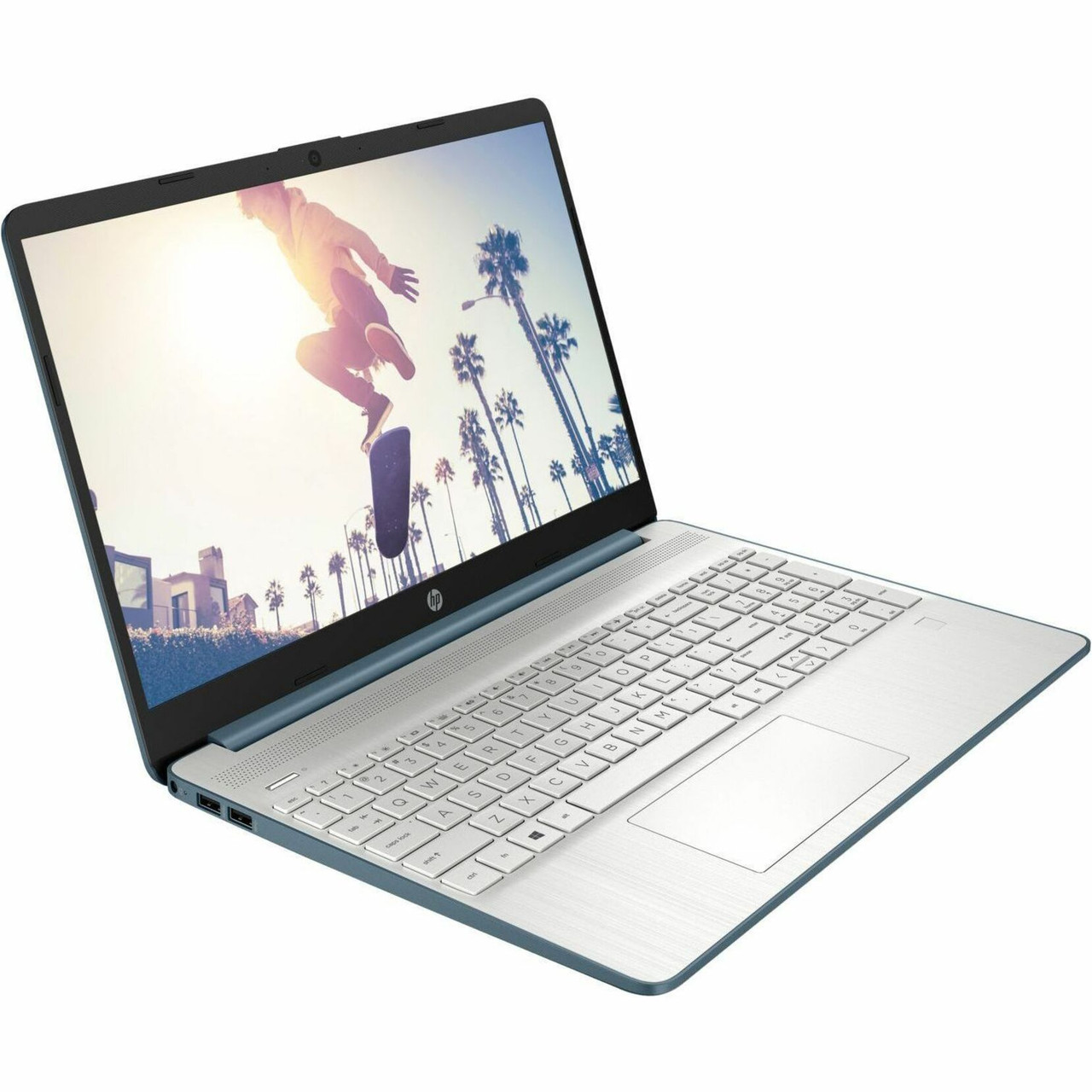 HPE 15s-fq5000 15s-fq5293nia 15.6" Notebook - Full HD - 1920 x 1080 - Intel Core i5 12th Gen i5-1235U Deca-core (10 Core) - 8 GB Total RAM - 512 GB SSD - Spruce Blue, Natural Silver - 7C8B2EA#BH5