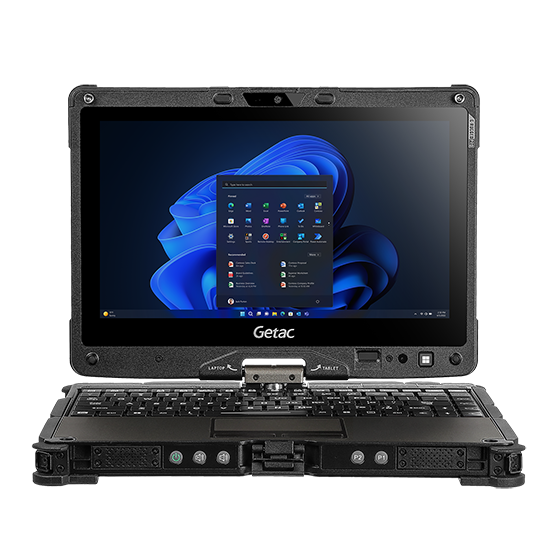 Getac V110 G7 - i5, Hello Cam, W11+16GB, 256GB SSD, 4G+GPS+PT, HH, BCR+Cam - VSCP6PJAB4BG