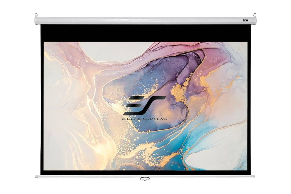 Elite Screens Manual Pull Down Screen - M100XWH