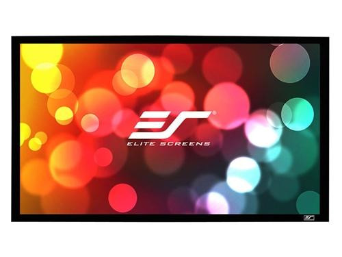 Elite Screens ER115WH1W-A1080P2 SableFrame AcousticPro2 Series Projector Screen- 2.35:1 -115 Diagonal (106.0W x 45.1H Inch), 2-Year Parts and Labor Warranty, 3-Year Warranty for Government, Education, Military and Religious - ER115WH1W-A1080P2