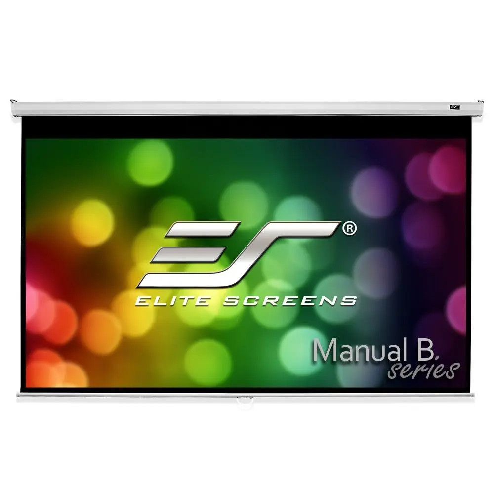 Elite Screens 120 Diag 169 Format View 72x964K8K, Manual Pull Down TabTension WallCeiling ProjectorProjection Screen, Aluminum Housing, Slideable Wall Mount Bracket, CineWhite Fabric 11 Gain, 2 year, 3 YearENRG Manufacturer Warranty - MT120XWV