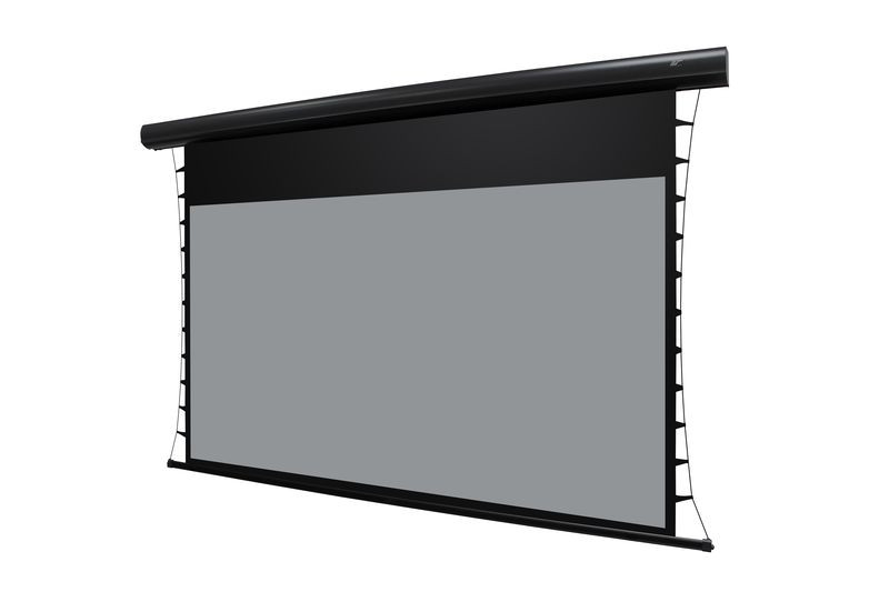 Elite Screens Starling TabTension 2, 100 16:9, 12 Drop, Tensioned Electric Motorized Projector Screen - STT100UWH2-E12