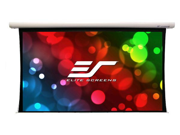 Elite Screens CineTension 2 WraithVeil Dual, 180-inch Diagonal 16:9, 4K/8K, Front/Rear Projection Tab-Tensioned Electric Drop Down Projector Screen - TE180HR2-DUAL