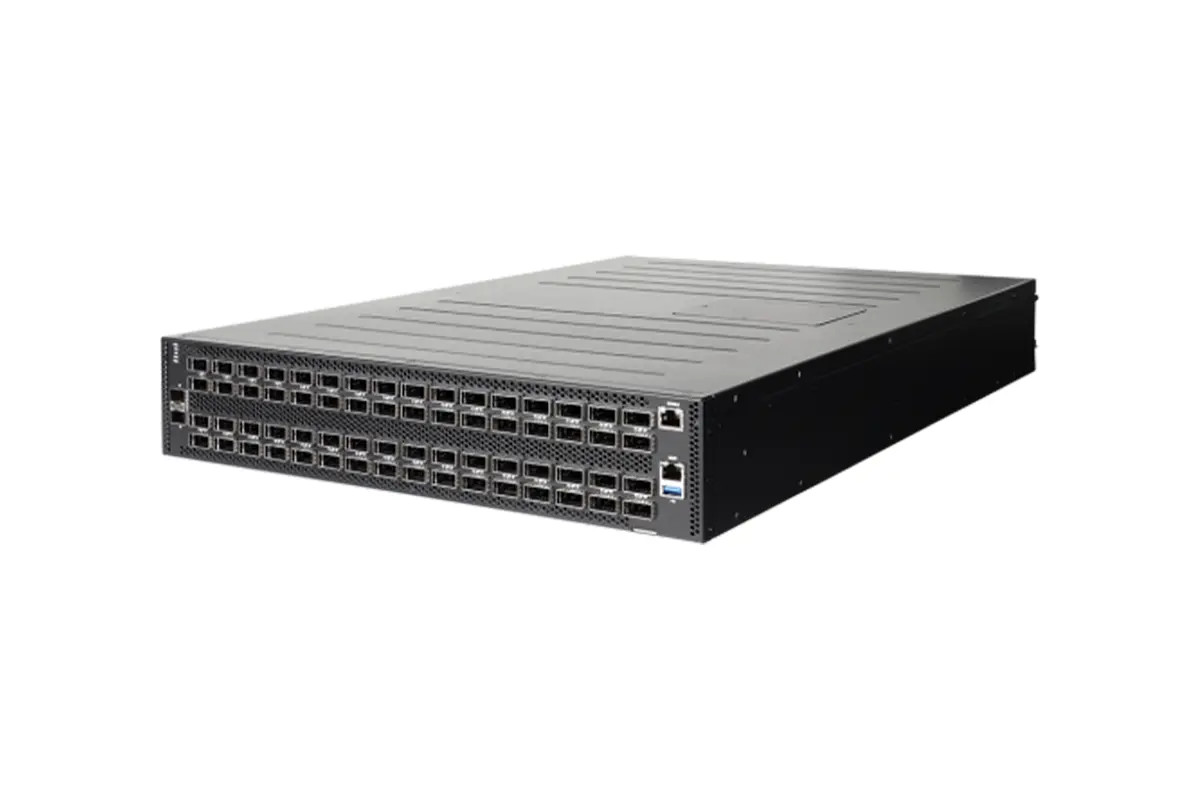 Edgecore AS9736-64D Intel Xeon D-1548 Processor; 64-Port 400G QSFP56-DD; ONIE sottware installer, Dual AC PSUs, Front-to-Rear airflow, HVAC to IEC 60320 C20 - AS9736-64D-O-AC-F