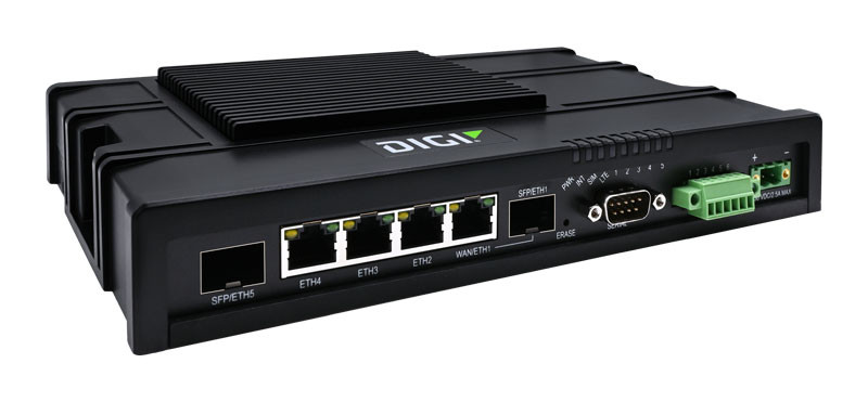 Digi Ix40 - 4G Lte-Advanced Pro Cat 12 With 3G Fallback, Quad Ethernet, Rs-232/422/485, Gnss, Firstnet Capable - Ix40-04