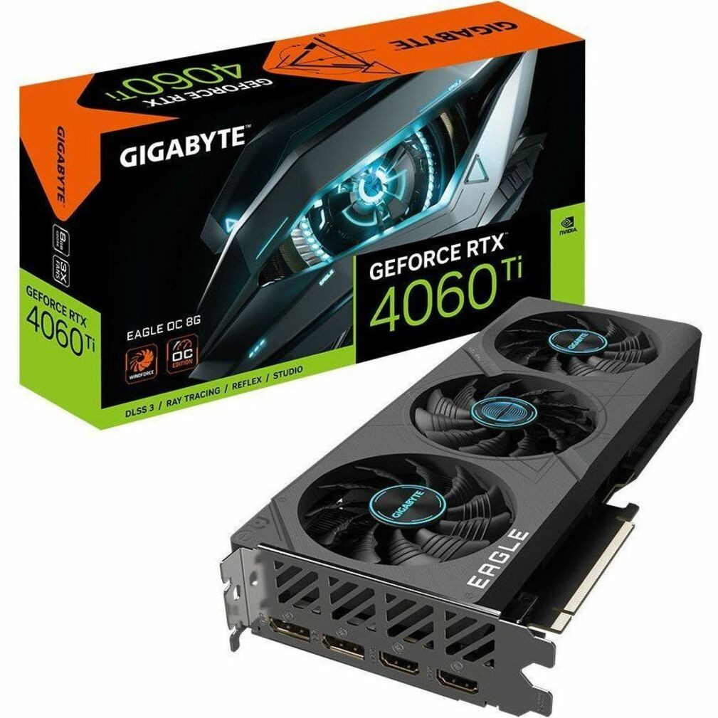 Gigabyte NVIDIA GeForce RTX 4060 Ti Graphic Card - 8 GB GDDR6 - GV-N406TEAGLEOC-8GD