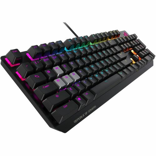 Asus ROG Strix Scope Gaming Keyboard - Cable Connectivity - USB 2.0 Type A Interface - RGB LED Windows Lock Key Hot Key(s) - PC - Mechanical/MX Keyswitch - Black - XA02 ROG STRIX SCOPE/SRD/US Asus ROG Strix Scope Gaming Keyboard - Cable Connectivity - USB 2.0 Type A Interface - RGB LED Windows Lock Key Hot Key(s) - PC - Mechanical/MX Keyswitch - Black - XA02 ROG STRIX SCOPE/SRD/US