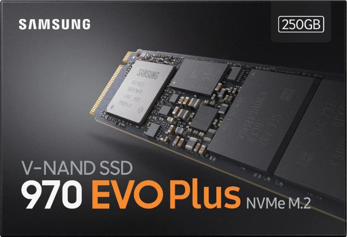 Samsung 970 EVO Plus 250 GB Solid State Drive - M.2 2280 Internal - PCI Express (PCI Express 3.0 x4) - MZ-V7S250BW