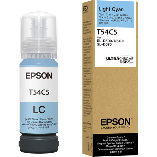 Epson UltraChrome D6r-S T54C Original Inkjet Ink Cartridge - Light Cyan - 1 / Pack - T54C520
