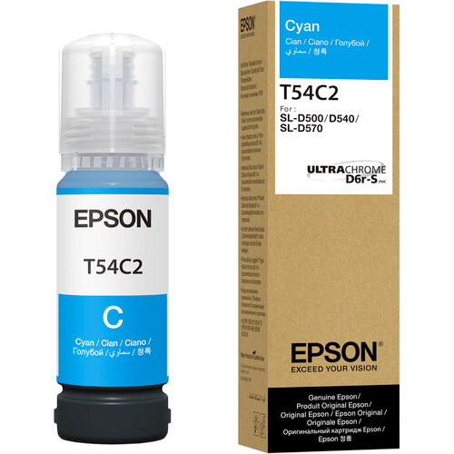 Epson UltraChrome D6r-S T54C Original Inkjet Ink Cartridge - Cyan - 1 Bottle - T54C220