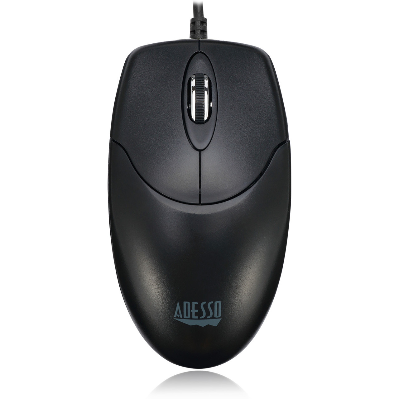 Adesso Full-size Mouse - Optical - Cable - Black - USB - 1000 dpi - Scroll Wheel - 3 Button(s) - Symmetrical - IMOUSE M6C-TAA