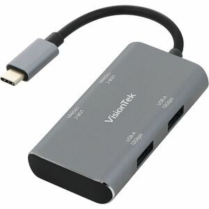 Visiontek USB-C Hub (2x USB-A 10Gbps | 2x USB-C 10Gbps) - USB Type C - 4 USB Port(s) - 901539